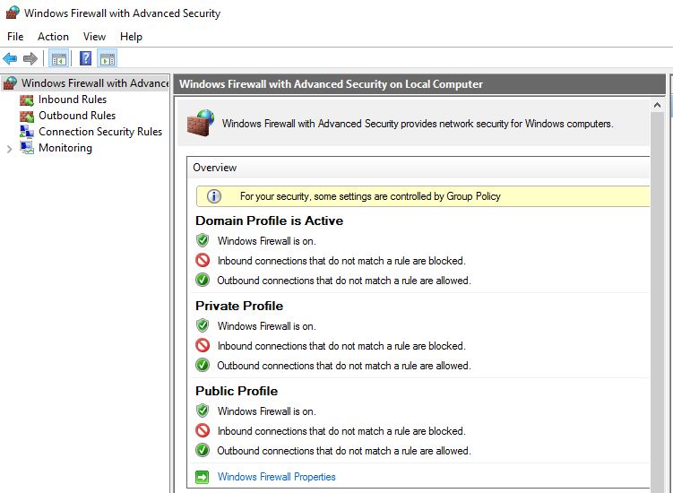 Firewall outbound