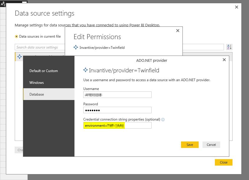 Twinfield environment code in Power BI