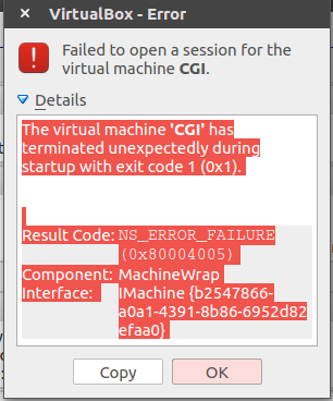 Open com fail. Критическая ошибка при запуске VIRTUALBOX. VIRTUALBOX Guest additions Error code 2.