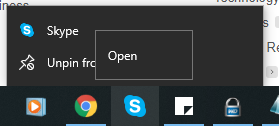 skype icon without location information