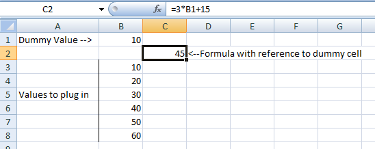 data table setup