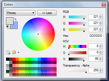 Как изменить глубину цвета в paint net