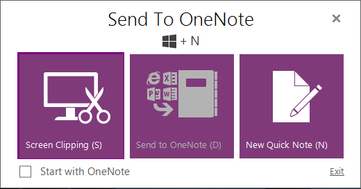 Send to OneNote