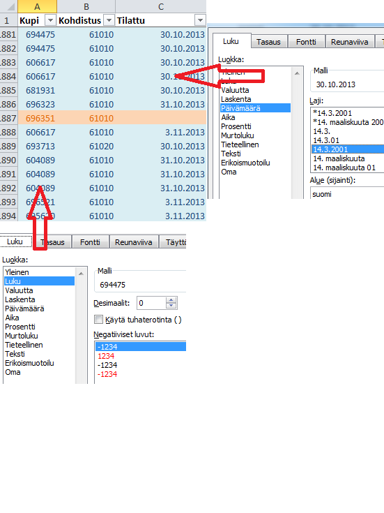 Data from source table.