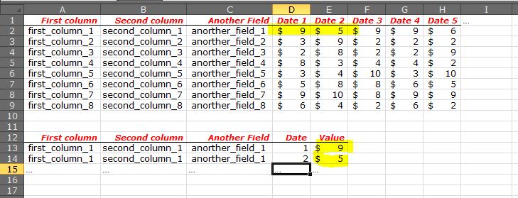 Normalizing in Excel or Access to 1NF
