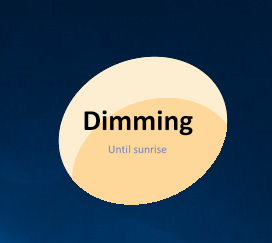 Dimming screen with f.lux