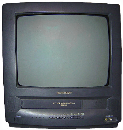 Sharp TV/VHS combination unit
