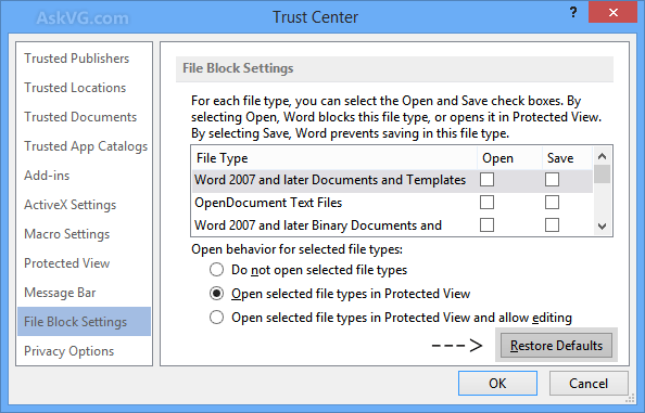 Restore_Default_File_Block_Settings_Microsoft_Office_2013