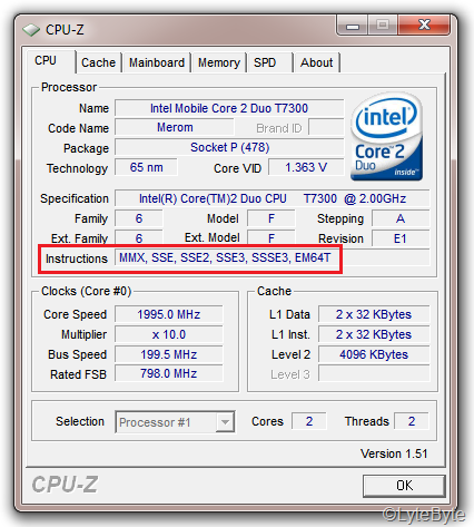 CPU-Z Screenshot