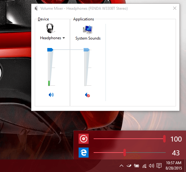 Приложение не видит наушники. Микшер громкости Windows 10 лого.